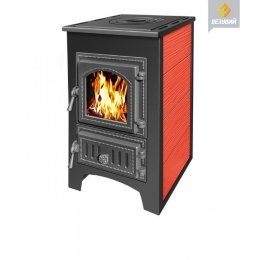 Печь-камин Везувий ПК-01 (270) с плитой (красный)